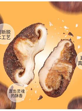 春江EUB月香菇果蔬脆片黑松露鲜菇蘑菇散小装零食吃脆食蔬菜干即
