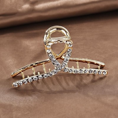 鲨鱼夹盘发发量多后脑勺金属抓夹