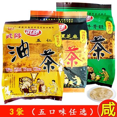 武陟油茶400克装3袋武怀厂家原产地直发五仁黑芝麻代餐河南特产