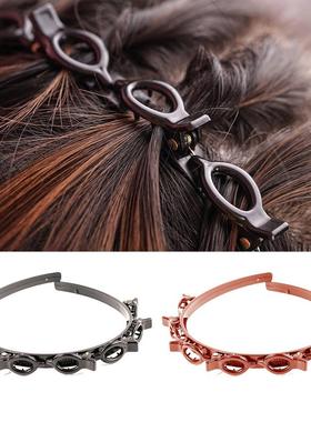 极速Double Bangs Hairstyle Hair Clips Hairpin HeaTd Hoop Twi