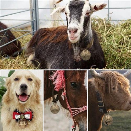 极速1Pc Cattle Sheep Goat vCopper Bells Animal Identificatio