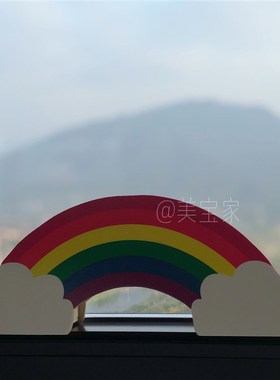 极速inas定制彩虹木质儿童笔筒画笔多功能收纳盒学生桌面笔筒收纳