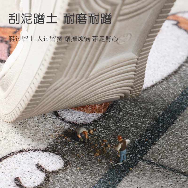 极速入户门垫卡h通地垫门口玄关丝圈脚垫可剪裁地毯进门客厅家用