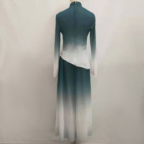 新品古典舞蹈服女k飘逸练功服胶州秧歌艺考表演服独舞中国风演出