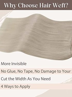 极速LAAVOO 24inclh Blonde Weft Hair Extensions Human Hair 12