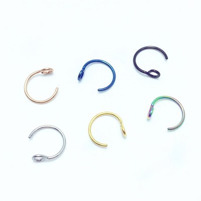 极速5pcs/Lot 6 Colors Fake Nose Ring Clip On NosTe Ring Faux