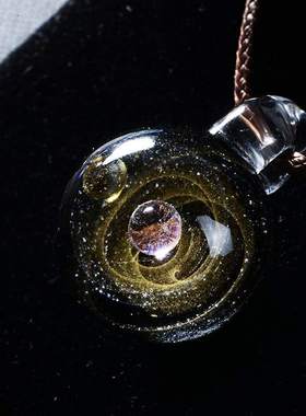 极速宇宙b琉璃星空玻璃球吊坠送男女生情侣创意七夕情人节新年生