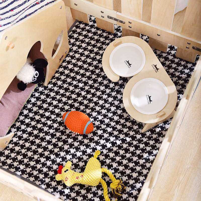 新品狗围栏栅栏室内隔离栏u杆狗笼小型犬可拆动物护栏宠物窝围栏