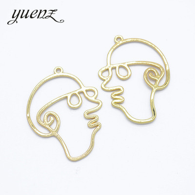 极速YuenZ 10pcs 26 Style Face KC Gold CJolor ndy Charm Woman