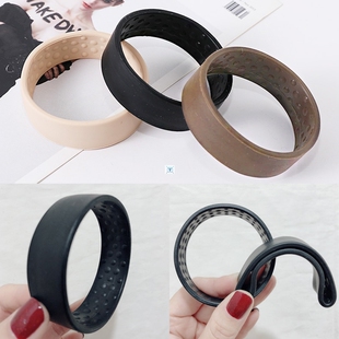 新品New Silicone Foldable StatiBonary Elastic Hair Bands For