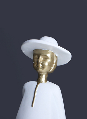 极速现代简约创意抽象人物雕x塑摆件轻奢家居客厅样板房绅士玄关