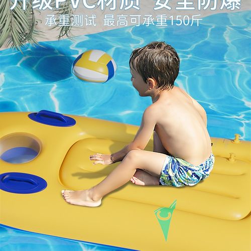 极速儿童冲浪板充气加厚水t上戏水浮排加大带把手小孩游泳圈训练