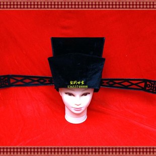 极速全手b工包公帽 戏剧京剧包公帽子 包公服装 蟒袍 包公帽