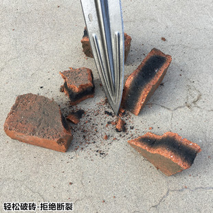 极速多功能铲子全钢尖铲带锯齿矛刀锋利加长铲锰钢W祖鲁矛头园林