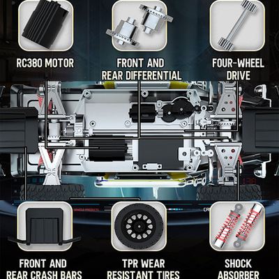 极速RC Car 2.4GHz 4WD Off Road Buggy RadioM Control 6 Ratio