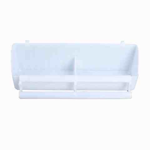 极速塑料鸟食盒j鹦鹉挂食槽双格防溅撒喂食器鸟笼食盒鸽子八哥鹩