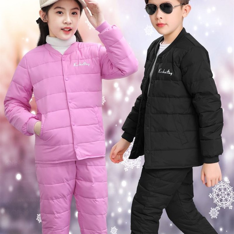 极速冬季棉袄套校服内胆神器男童A初中学生大童女青少年内穿夹棉