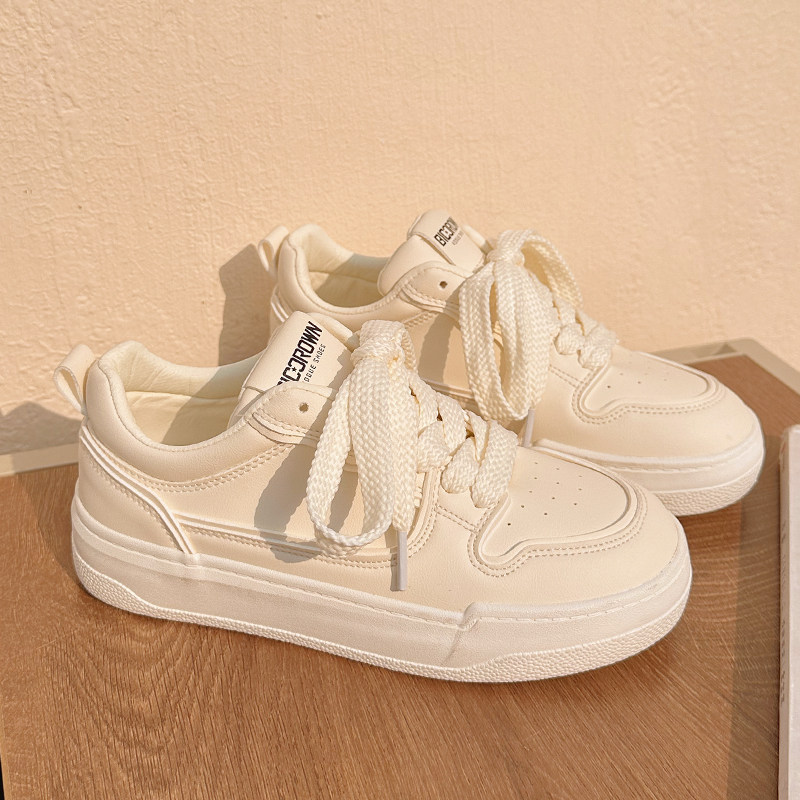 新品配裙子小白鞋女2026新款春款奶fDufu女鞋子ins潮百搭小众休闲