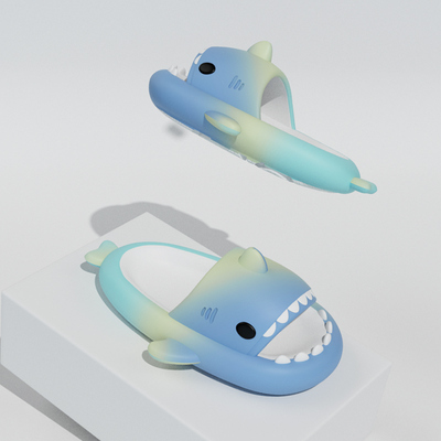 极速4CM Soft Man Womoen Shark Slippers Summer Beach Slides A