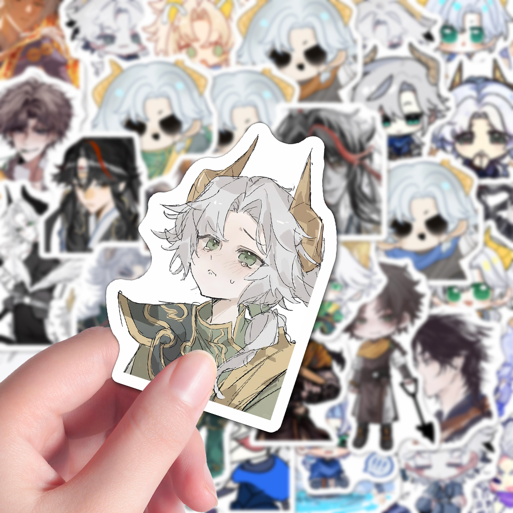 166张超自然行动组二次元游戏周边Q版逍遥同人立绘平板桌面贴纸