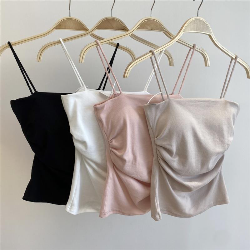 现代舞上衣女打底吊带舞蹈服无钢圈罩杯一体式练功服古典舞训练服