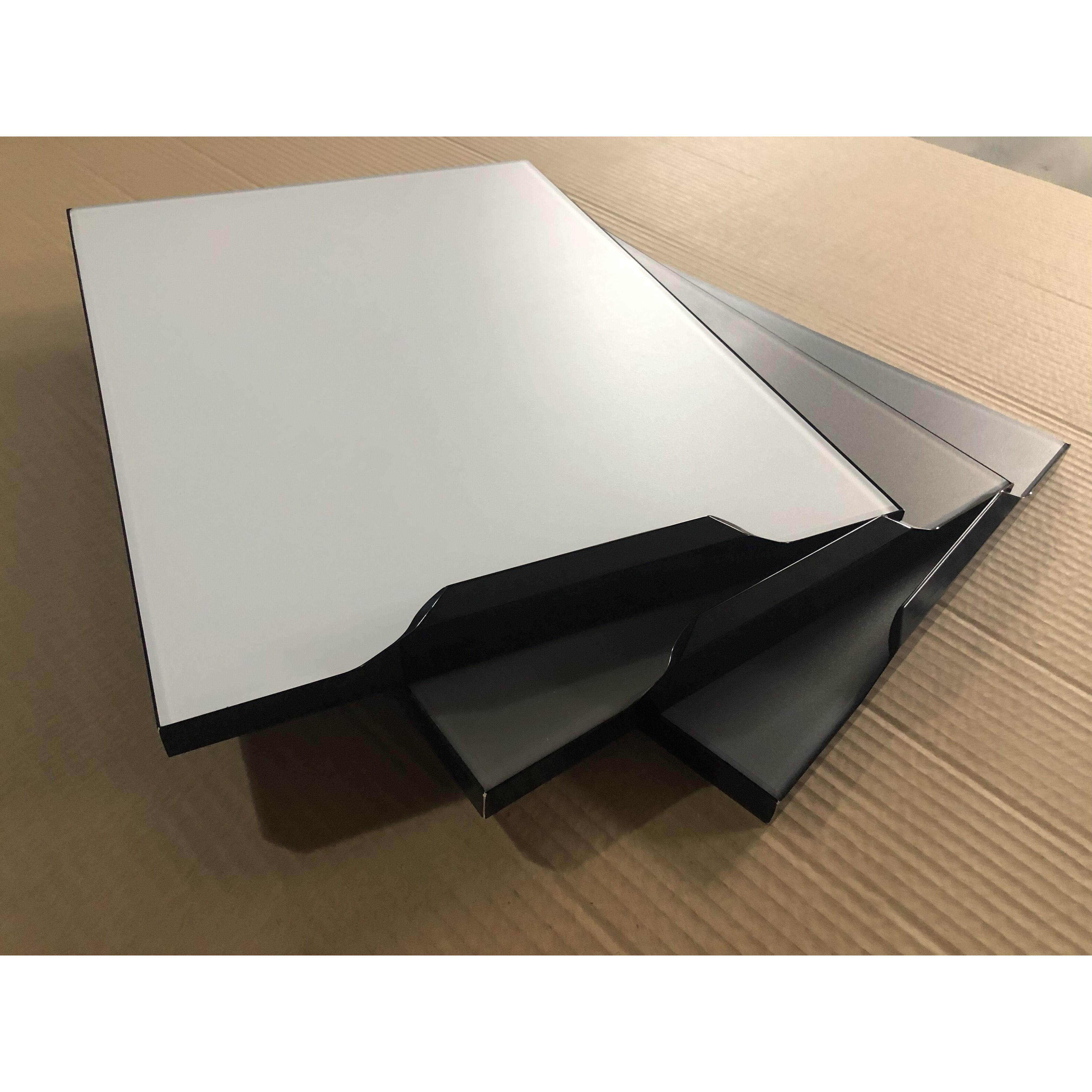 定制橱柜门亚光晶钢门隐框钢化玻璃门金刚门自装订做灶台门