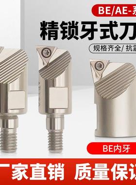数控舍弃式搪孔刀头精镗头BE09A锁牙刀头抗震加硬刀杆CNC加工中心