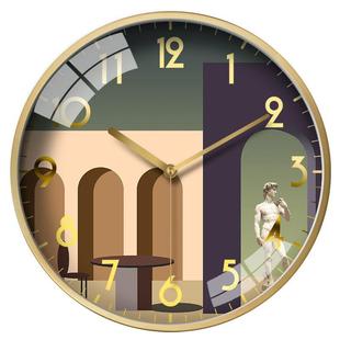 摩门欧式挂钟客厅家用时尚创意轻奢大气现代时钟挂墙个性简约钟表