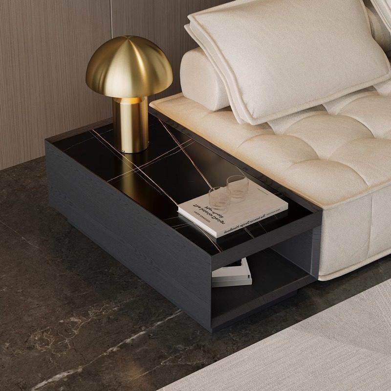 岩板沙发中间扶手柜实木黑色边柜边几夹缝储物侧边柜长方形茶水台,住宅家具,角几/边几,淘宝优惠券,粉丝福利购,淘宝优惠卷