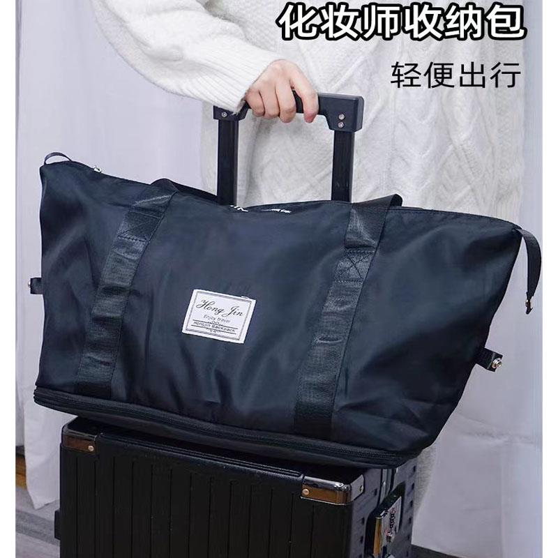 化妆师跟妆包饰品收纳新娘头饰大容量放造型卷发棒专用可携式工具