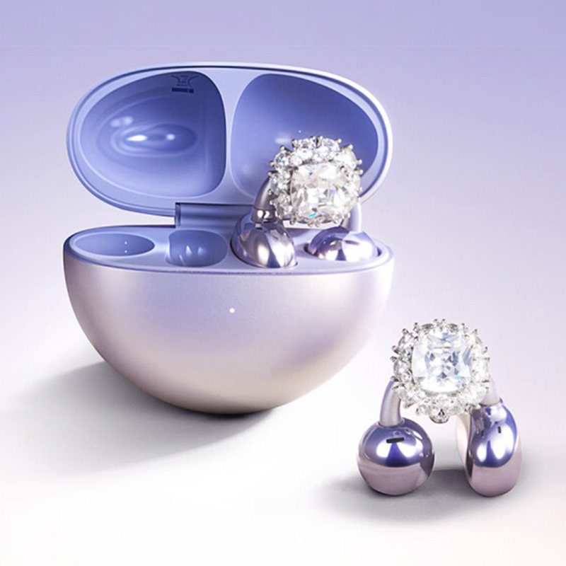 蓝牙耳机耳夹轻奢独特高级感diy施华洛世同款水晶钻扣礼物蝶飞