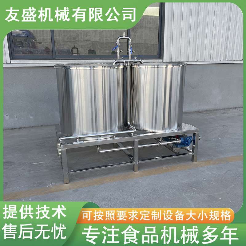 老豆腐煮浆锅 蒸汽加热豆腐豆浆煮浆设备 不锈钢双连煮浆桶可分控