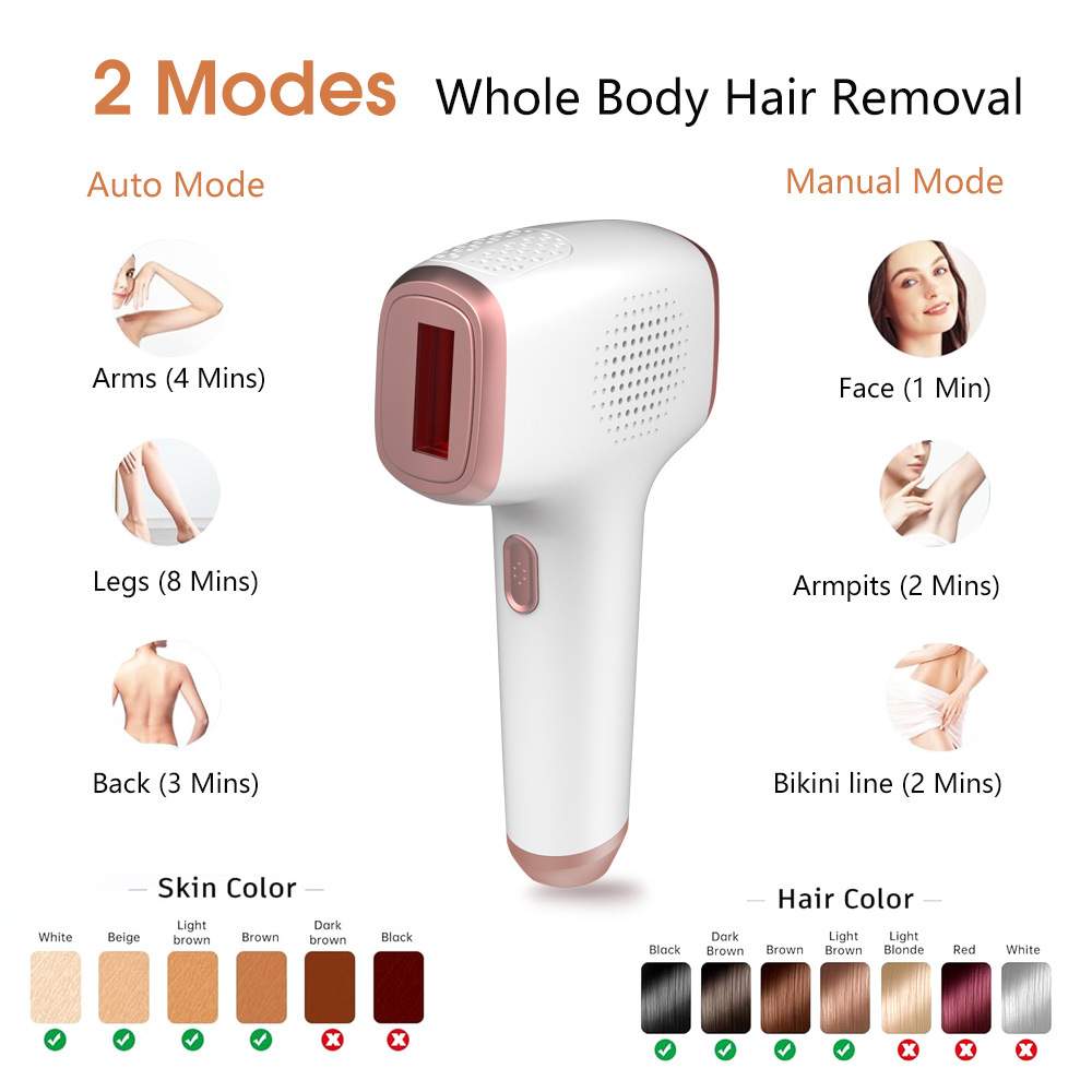 IPL ice cooling  laser hair removal handset permanently