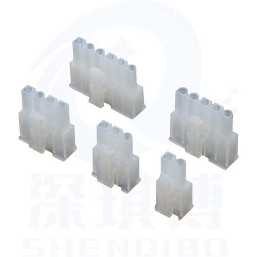 MX4.2mm间距 连接器 5557单排公壳  胶壳对插带扣插头 2P3P4P5P6P