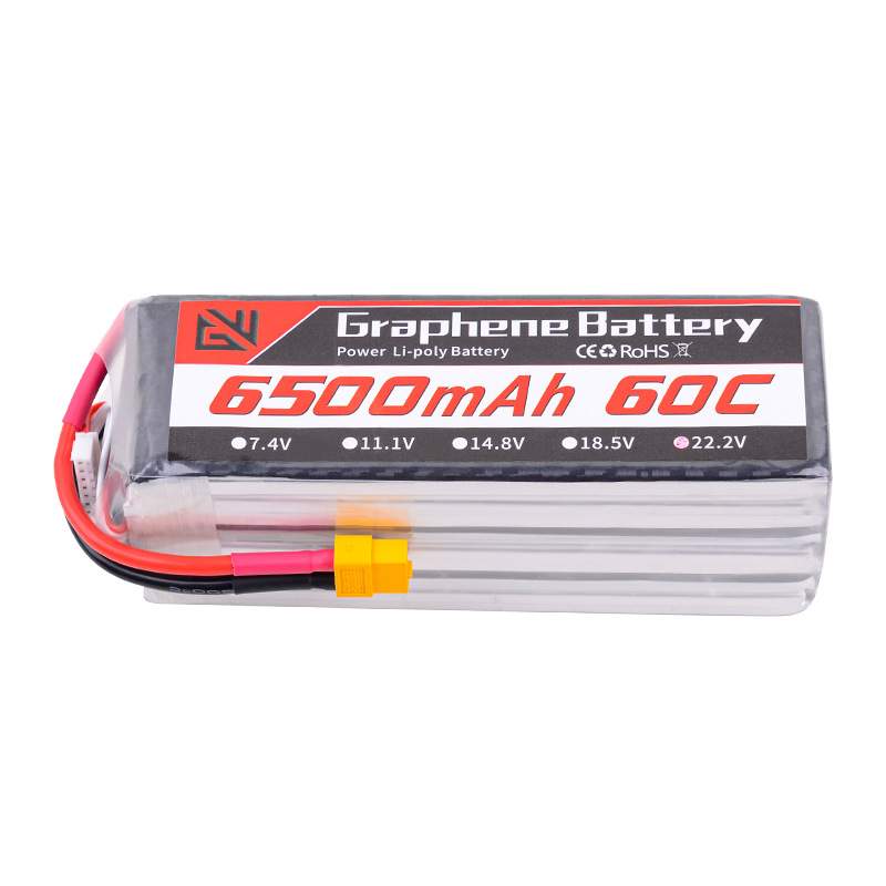 GWRC航模电池6500mah 60C 2s3s4s6s7.4v11.1v14.8v22.2v穿越机FPV