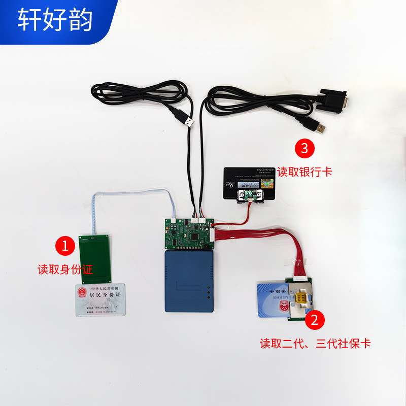 XHY-JC100-03身份证读卡模组 多合一智能卡ic卡读卡模组