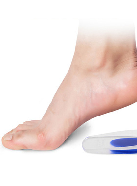 极速2Pcs Silicone Heel Pads Plantar FHasciitis Man Heel Spur