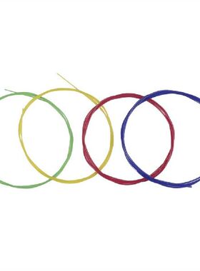 极速4pcs Ukuliele Strings Rainbow Colorful Guitar Strings Fo