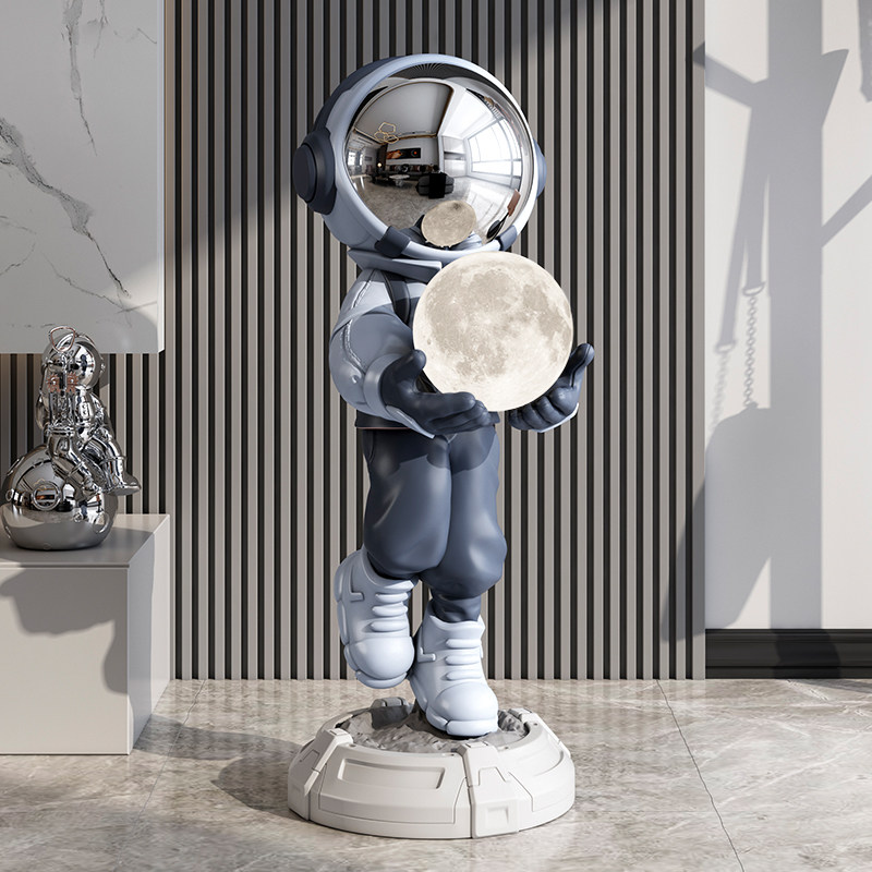 极速客厅宇航员太k空人灯大型落地摆件沙发旁电视柜轻奢装饰品乔,家居饰品,落地摆件,淘宝优惠券,粉丝福利购,淘宝优惠卷