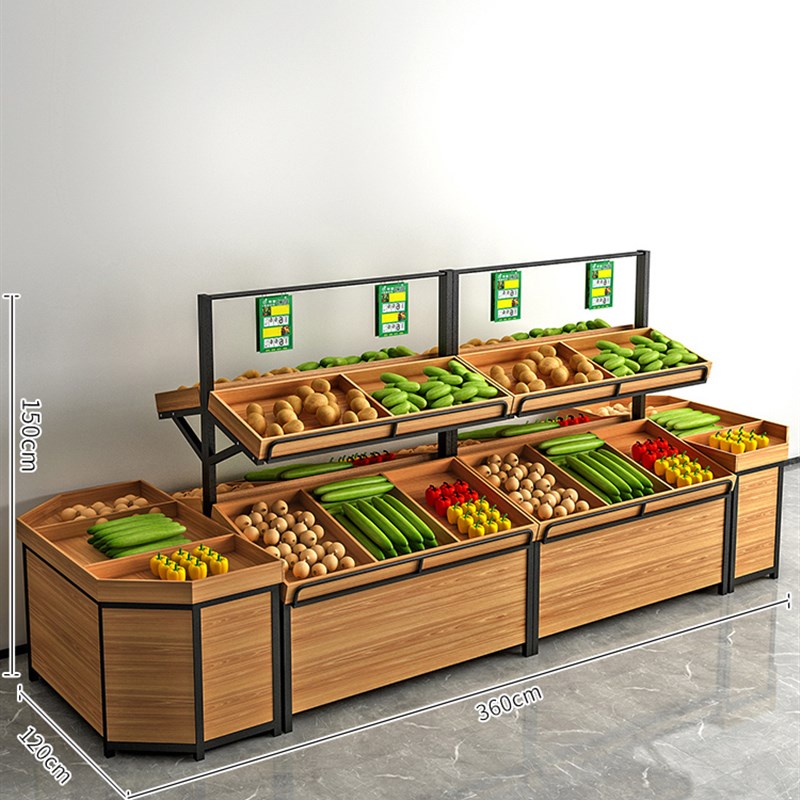 极速厂家直销商用水果货架展示架生鲜超市蔬菜水果U店架子创意多