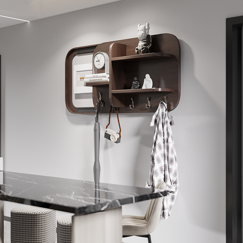 极速推拉电表箱遮挡装饰画电v源电闸盒创意轻奢搁板架挂画可翻盖