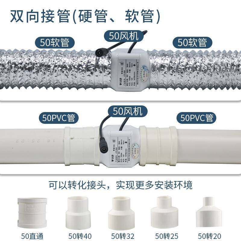 极速2寸小型强力排风n机3寸75管道换气扇迷你12v50pvc微型排气扇,畜牧/养殖物资,养殖用具,淘宝优惠券,粉丝福利购,淘宝优惠卷