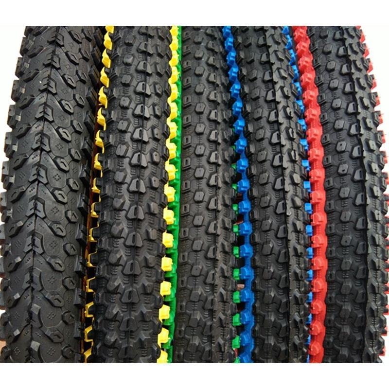 极速销1.9轮/2.125自行车彩色轮胎y内胎20/N24/26寸山地外彩边单
