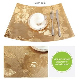 极速Kitchen Table Mat Luxury Simple GMulti-color Pvc Tablecl