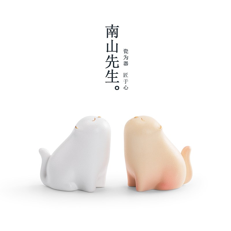 极速向阳b喵茶宠桌面茶玩摆件创意手工茶道功夫茶具茶台装饰