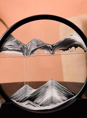 极速客厅创意解压k3d立体动态流动控制情绪稳定沙画艺术摆件流沙