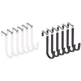 极速Over Door Hooks For Hanging BClothes, 6 Packs Hanger Sof