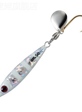 极速日本Shout速特旋转亮w片铁板马鲛鱼马鲛慢摇快抽夜光饵海钓船