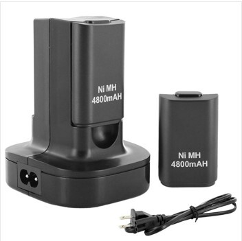 极速Baru ganda charger, Dock + 2 Disi ulang baterai 4800 mAh