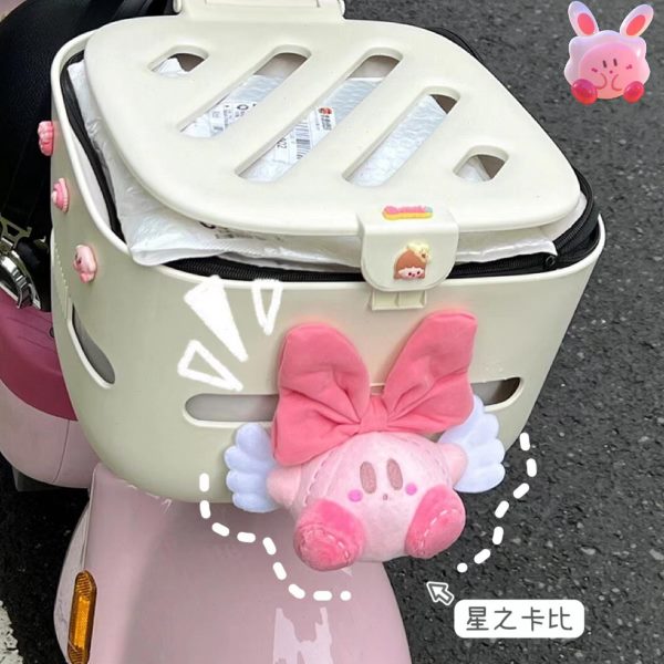 比星之车筐装饰后备箱雅迪公仔摆件卡小配件可爱台铃电动车尾部